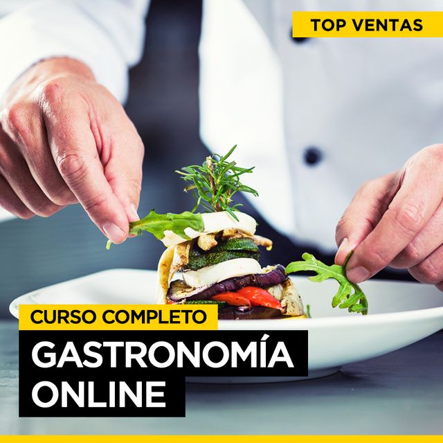 Gastronomía Online: 7 cursos incluidos